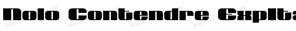 Nolo Contendre ExpItal字体转换